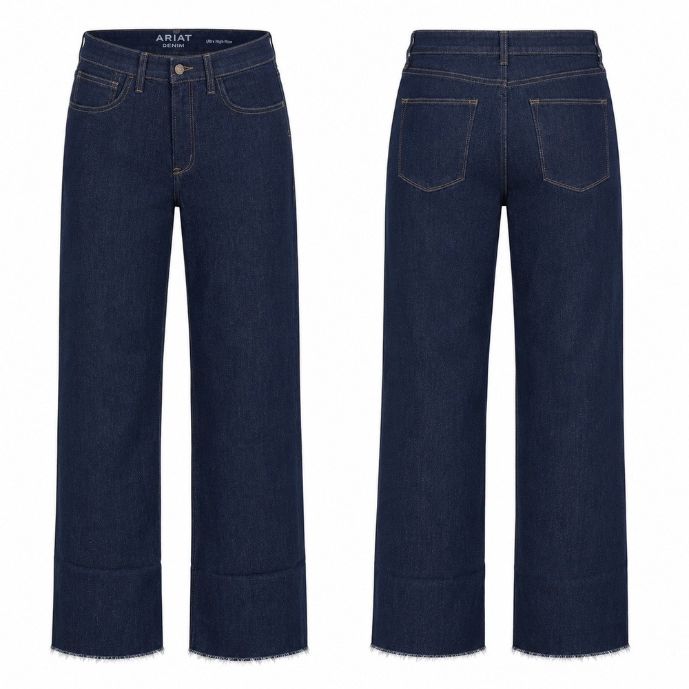 Ariat Jazmine Women's Jeans 30R Ultra High Rise Relaxed Straight Rinse NWT
